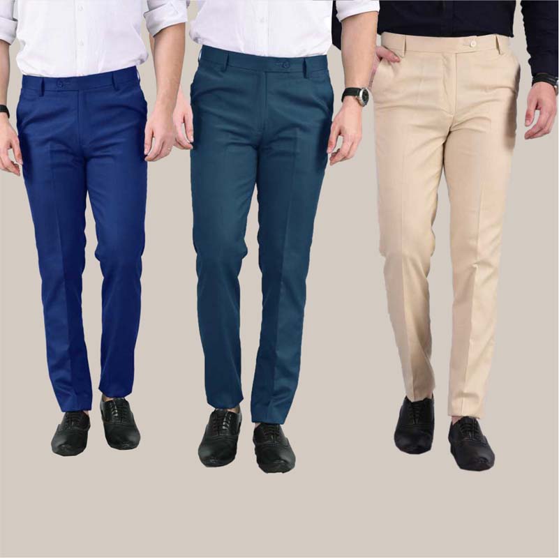 Royal Blue Shirt With Beige Pants Khaki Pants Light Blue Shirt