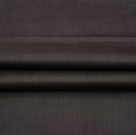 Men Unstitched Trouser (1.2 MTR)-Black Plain Cotton Wool Fabric-42177