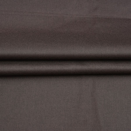 Men Unstitched Trouser (1.3 MTR)-Brown Plain Cotton Fabric-42055