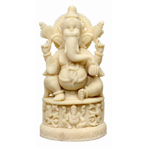 Haindpainted Ganesha Statue