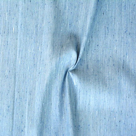 Sky Blue Texture Handloom Cotton Fabric-40540