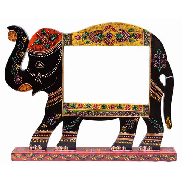 Teak Wood Ganesha Photo Frame