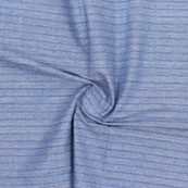 Blue Striped Handloom Cotton Fabric-40727
