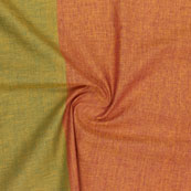 Brown Green Striped Handloom Cotton Fabric-40721