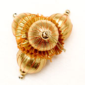 Decorative Golden Latkans with Gold Beaded-0048
