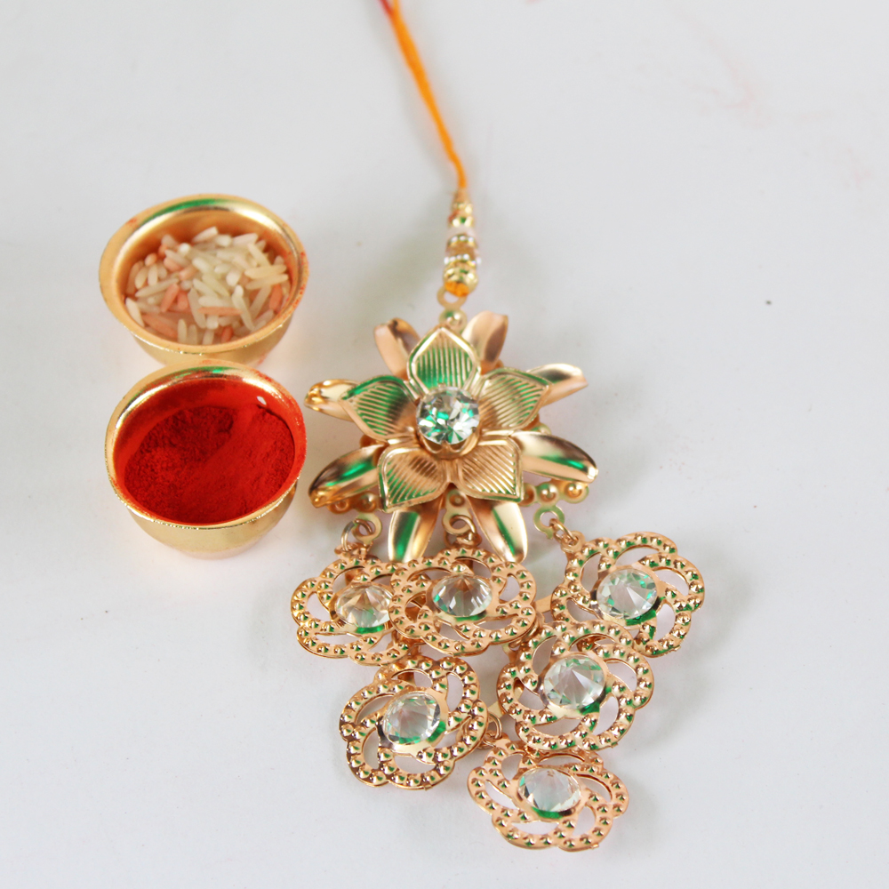 Lumba Rakhi Designer Handmade-GFT-ANL-LUM-007