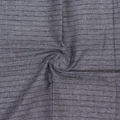 Gray Black Striped Handloom Cotton Fabric-40717