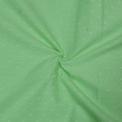 Green Dotted Handloom Cotton Fabric-40581