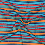 Multicolor Stripe Handloom Cotton Fabric-40584