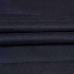 Navy Blue Solid Tweed Wool Fabric-90754