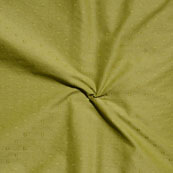 Olive Green Dotted Handloom Cotton Fabric-40578