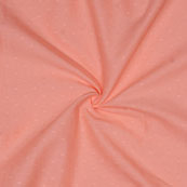Pink Dotted Handloom Cotton Fabric-40582
