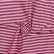 Purple Cream Striped Handloom Cotton Fabric-40724