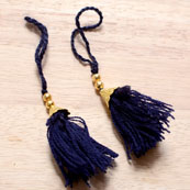 Blue Handmade Decorative Tassels by the yard-0008