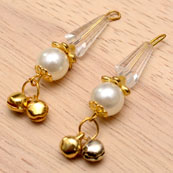 Decorative Handmade Hanging Bells with Crystal Stones-0088