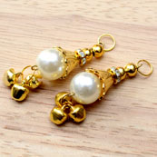 Golden Handmade Decorative Hanging Bells Small Latkans-0059