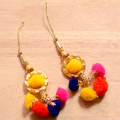 Multicolor Handmade Pom Pom Latkans by the yard-0003