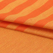 Yellow Orange Striped Handloom Cotton Fabric-40723